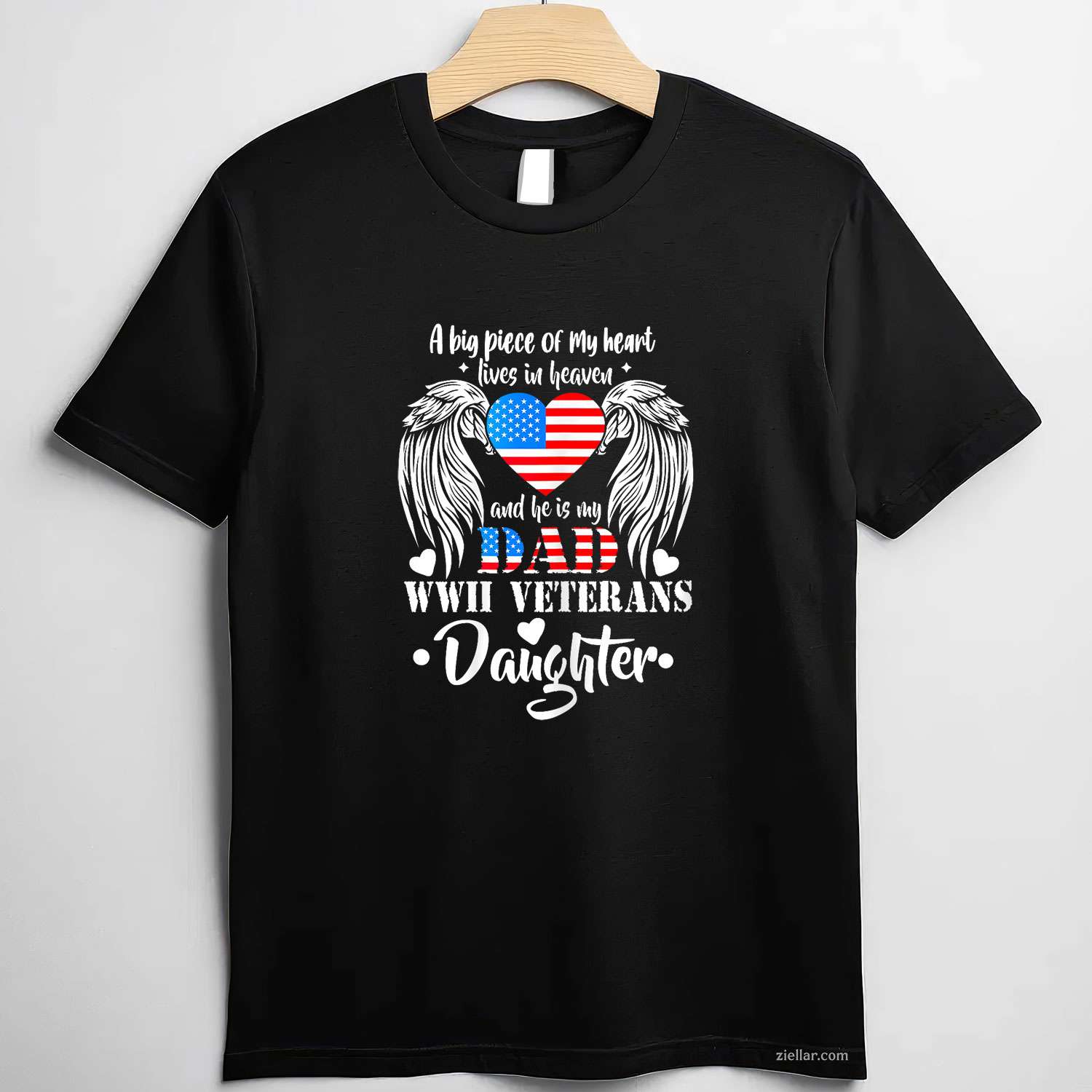 Wwii Veterans Daughter Gift_ Dad Remembrance Veteran Day T-Shirt And Tee For Adults