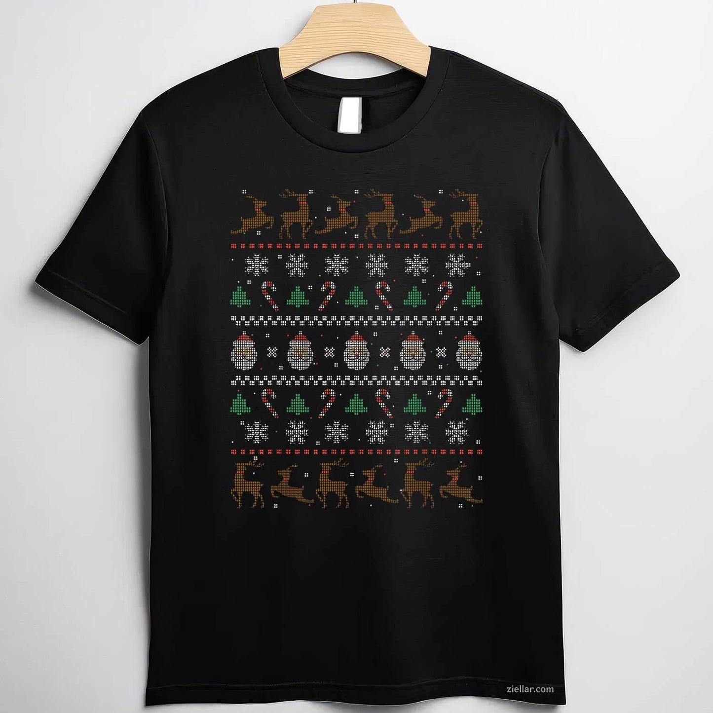 Xmas Ugly Christmas Sweater T-Shirt_ Funny Holiday Party Tee, Great For Men And Women