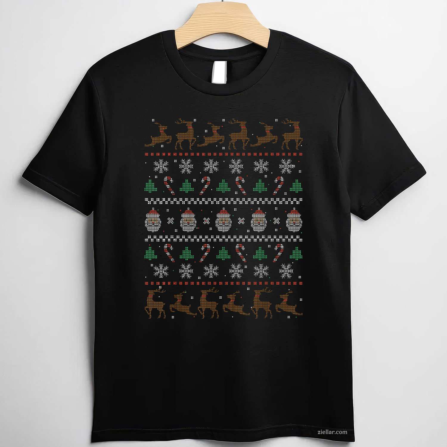 Xmas Ugly Christmas Sweater T-Shirt_ Funny Holiday Party Tee, Great For Men And Women