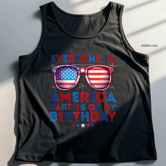 Funny 4th Of July Birthday Independence Day Men Women Kids Tank Top Shirt