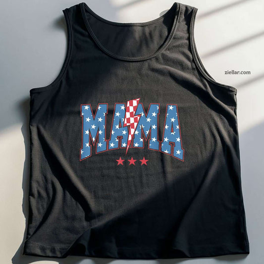 Mama Dada Mini 4th of July American Family Matching Tees Tank Top Shirt