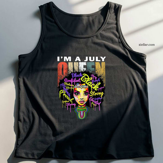 July Birthday Shirts for Women - Queens Were Born in Tank Top Shirt
