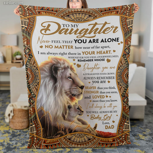 To My Daughter Collie Dog Quilt Blanket, Fleece Blanket Gift from Dad, Custome Name Option