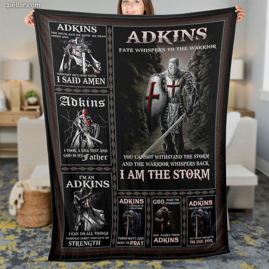 Military Veteran Quilt Blanket, Fleece Blanket Patriotic Soldier Pride Design for Men