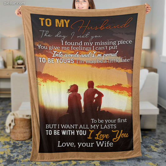 To My Daughter Quilt Blanket, Fleece Blanket Butterfly Gift with Safety Message, Custome Name