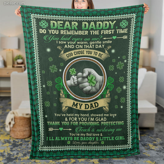 To My Dad Quilt Blanket, Fleece Blanket Baseball Gift for Father from Daughter, Custome Name