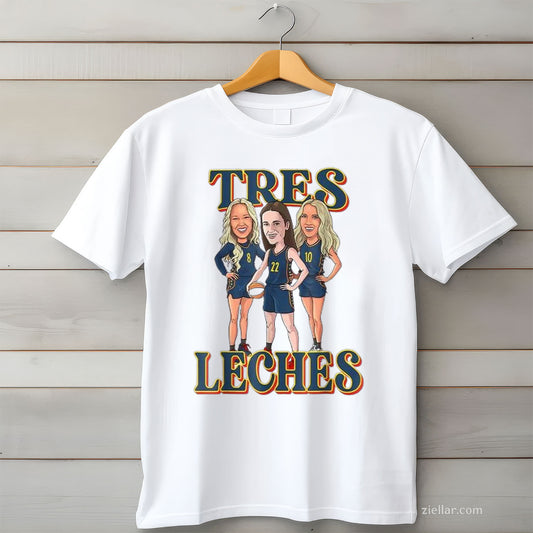 Tres Leches Fever Tee and T-Shirt, Funny Spanish Dessert Meme T-Shirt for Adults