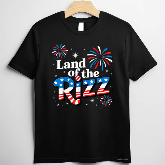 Land of the Rizz Tee and T-Shirt, Funny Land of the Rizz American Meme T-Shirt for Adults