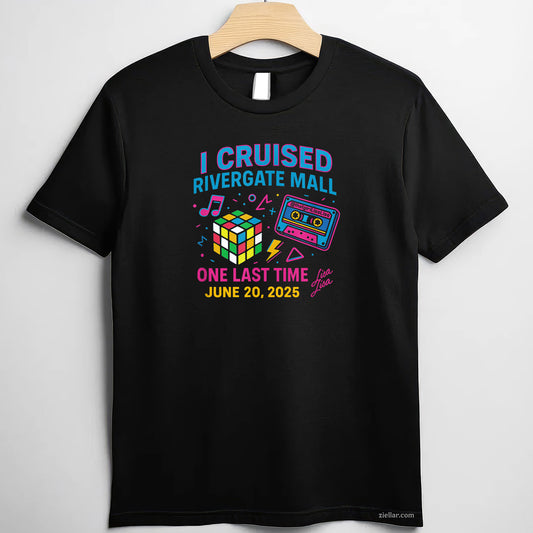 I Cruised The Mall One Last Time Rivergate 6_20_25 Lisa Lisa Tee and T-Shirt, Rivergate Nostalgic Mall Cruise T-Shirt for Adults