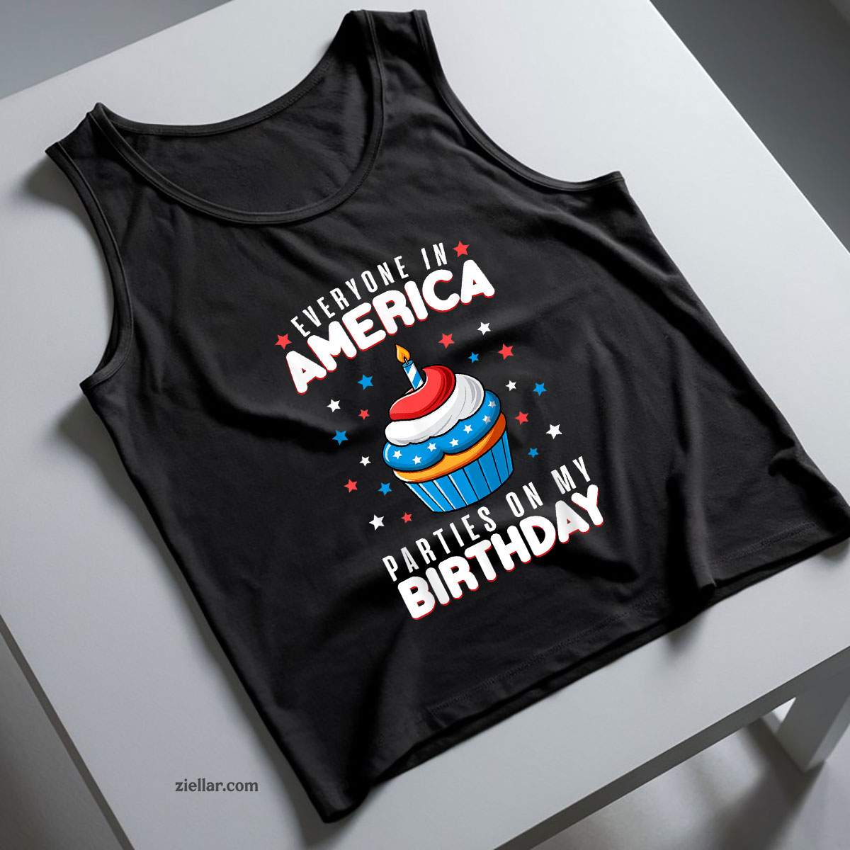4th of July Birthday Party Boy Girl Fourth BDay USA Tank Top Shirt