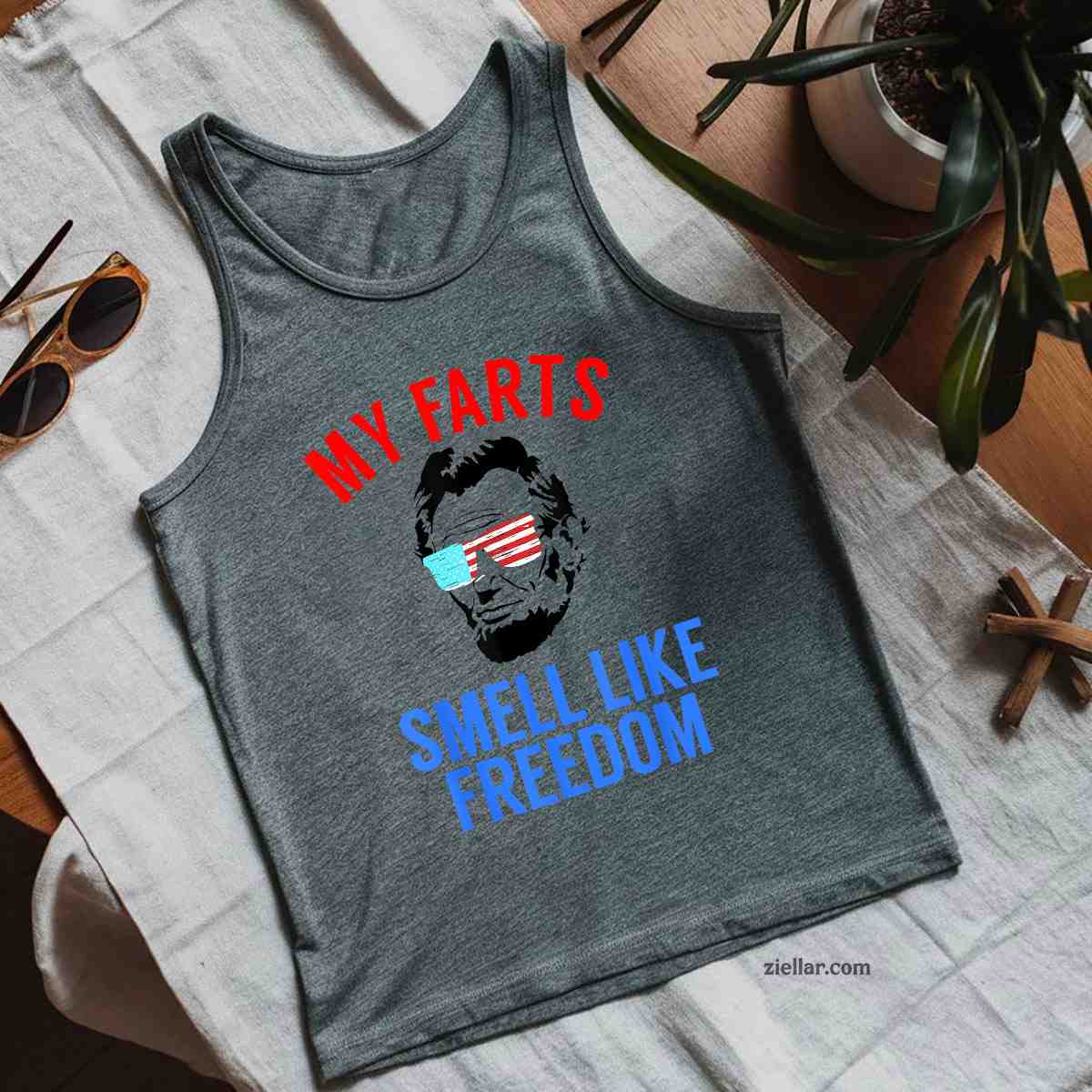 Funny July 4th Tank Top Shirt Party - Funny Abe Lincoln Tee Tank Top Shirt for Men Women Unisex
