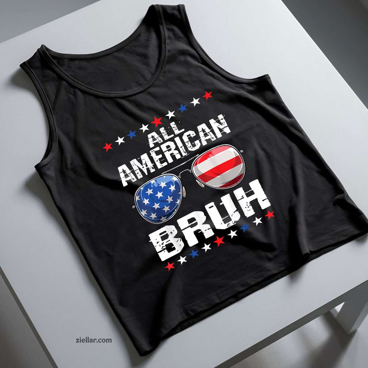 All American Bruh 4th Of July Patriotic USA s Tank Top Shirt Tee for Men Women Unisex