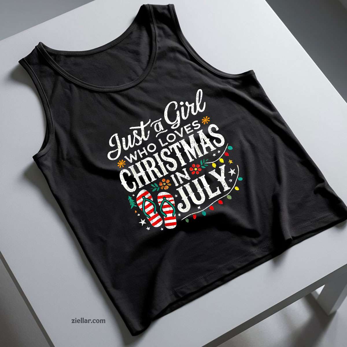 Christmas In July Shirt Funny Summer Beach Vacation Tank Top Shirt Funny Christmas in July Tee and Tank Top Shirt for Men Women Adults
