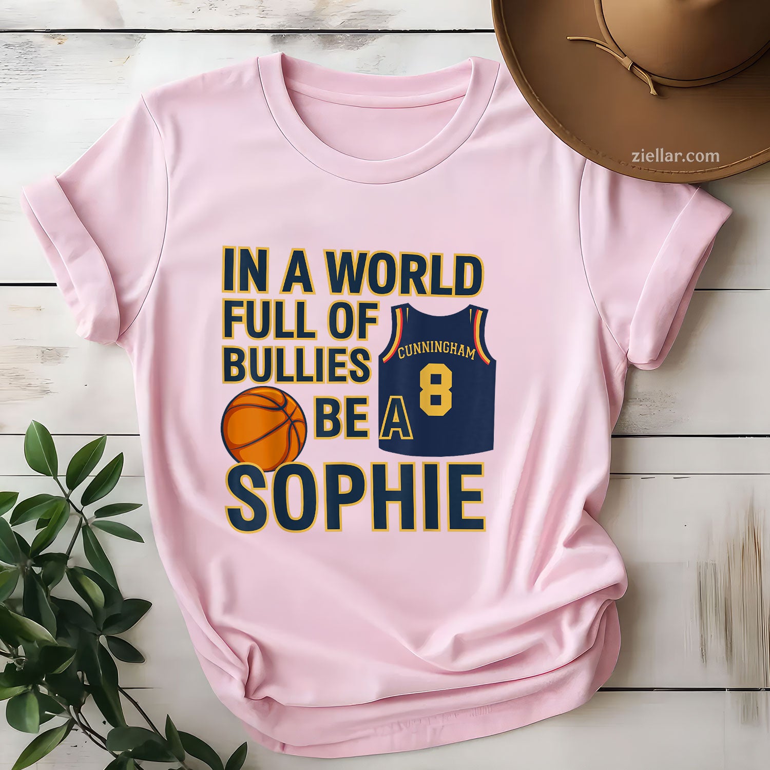 In a World Full of Bullies be a Sophie indianaa Feverr Tee and T-Shirt, Be a Sophie Anti-Bullying Empowerment T-Shirt for Adults