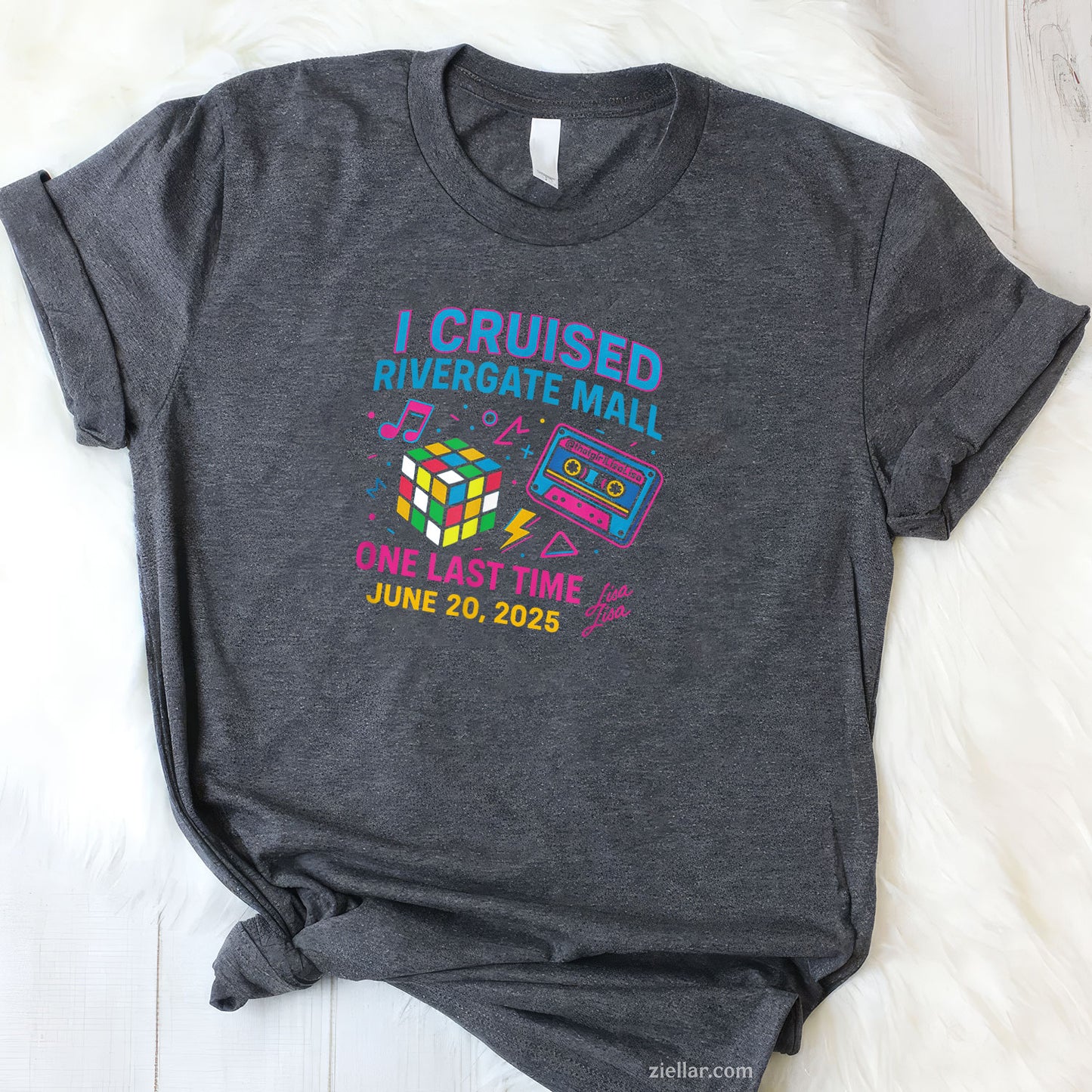 I Cruised The Mall One Last Time Rivergate 6_20_25 Lisa Lisa Tee and T-Shirt, Rivergate Nostalgic Mall Cruise T-Shirt for Adults