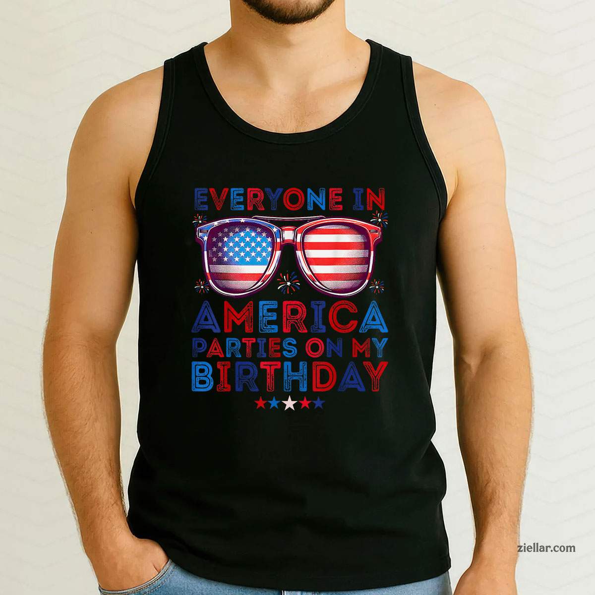 Funny 4th Of July Birthday Independence Day Men Women Kids Tank Top Shirt