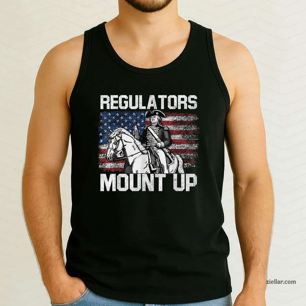 Funny Tank Top Shirt Tee for Men Women Unisex Patriotic USA Independence Day Design