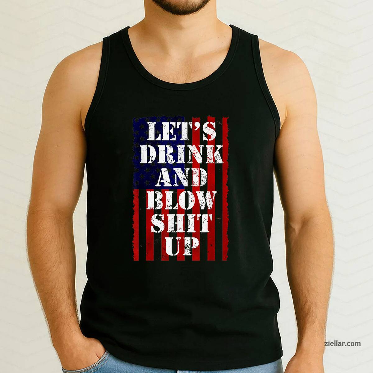 Funny Fireworks Shirts For Men Women Day Drinking 4th July Tank Top Shirt Tee
