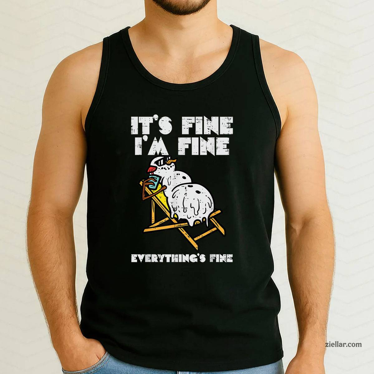 Christmas In July Snowman Melting Fine Funny Men Women Tank Top Shirt Funny Christmas in July Tee and Tank Top Shirt for Men Women Adults