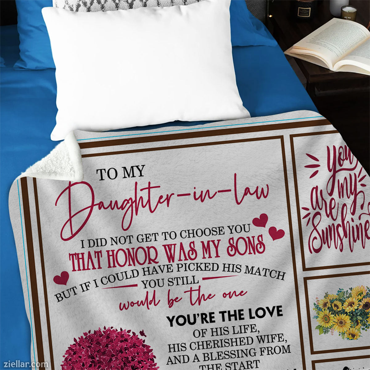 Christian Faith Quilt Blanket, Fleece Blanket with Cross, Light Rays, Scripture Verses and Hope Theme