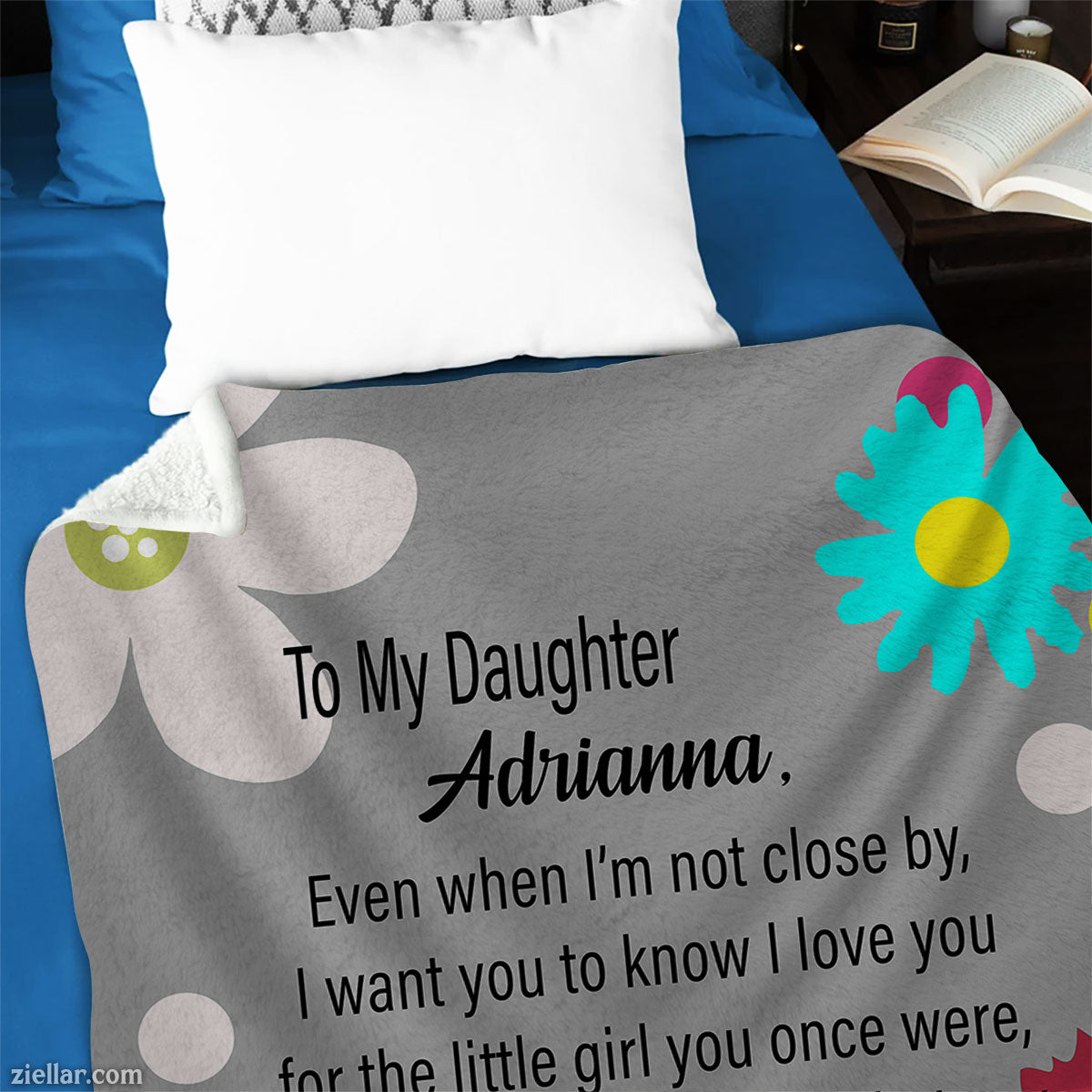 Camping Quotes Quilt Blanket, Fleece Blanket Outdoor Adventure Theme with Retro Posters
