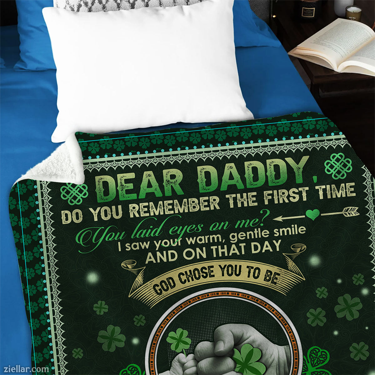 To My Dad Quilt Blanket, Fleece Blanket Baseball Gift for Father from Daughter, Custome Name