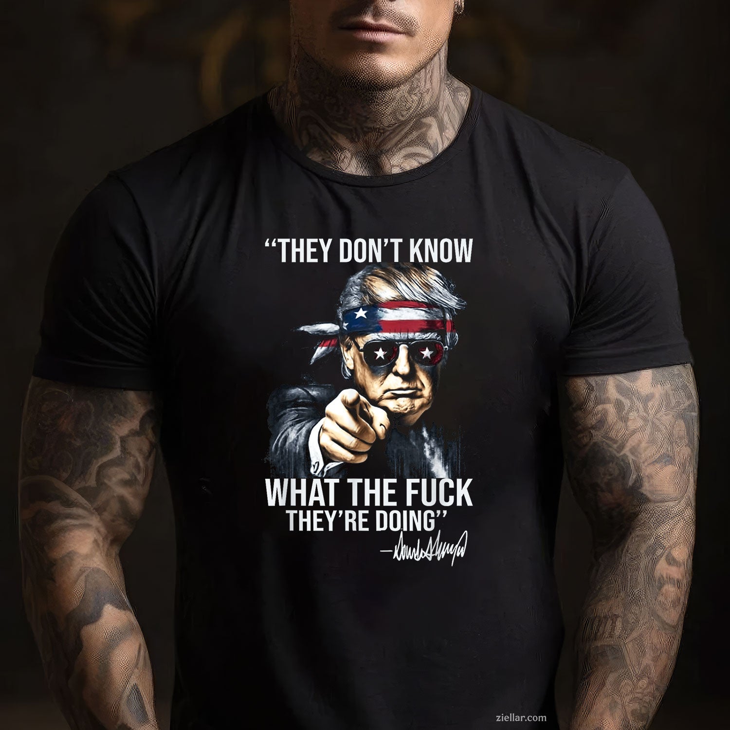 Funny Retro They Don't Know What The Fuck They're Doing Tee and T-Shirt, Funny Graphic Meme T-Shirt Gift for Men and Women Adults