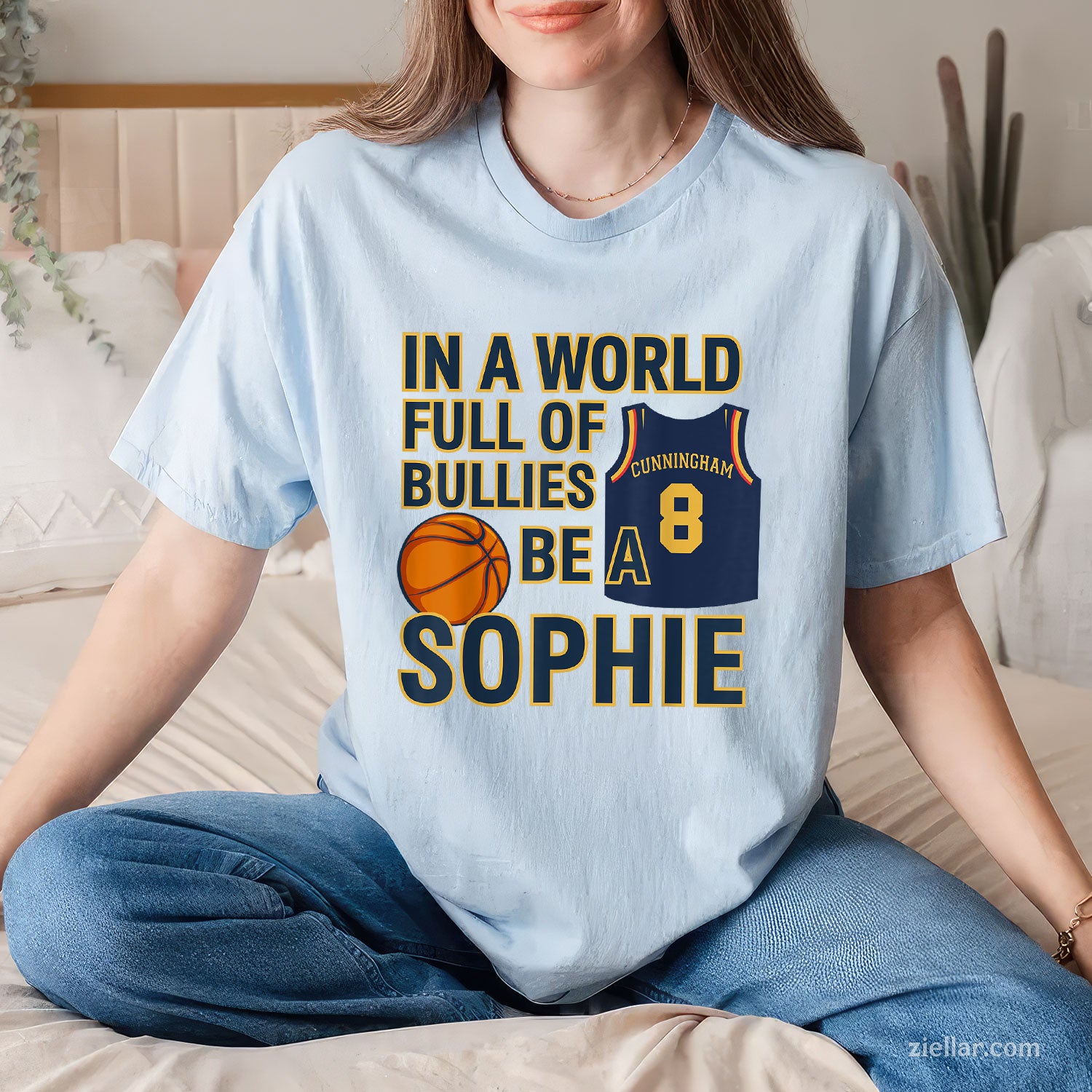 In a World Full of Bullies be a Sophie indianaa Feverr Tee and T-Shirt, Be a Sophie Anti-Bullying Empowerment T-Shirt for Adults