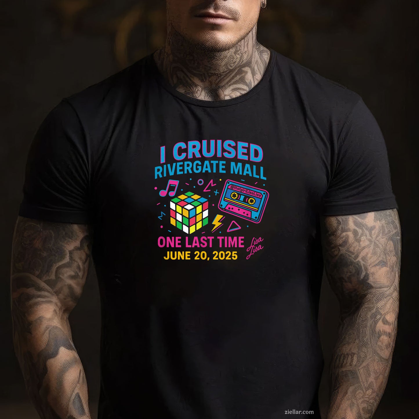 I Cruised The Mall One Last Time Rivergate 6_20_25 Lisa Lisa Tee and T-Shirt, Rivergate Nostalgic Mall Cruise T-Shirt for Adults