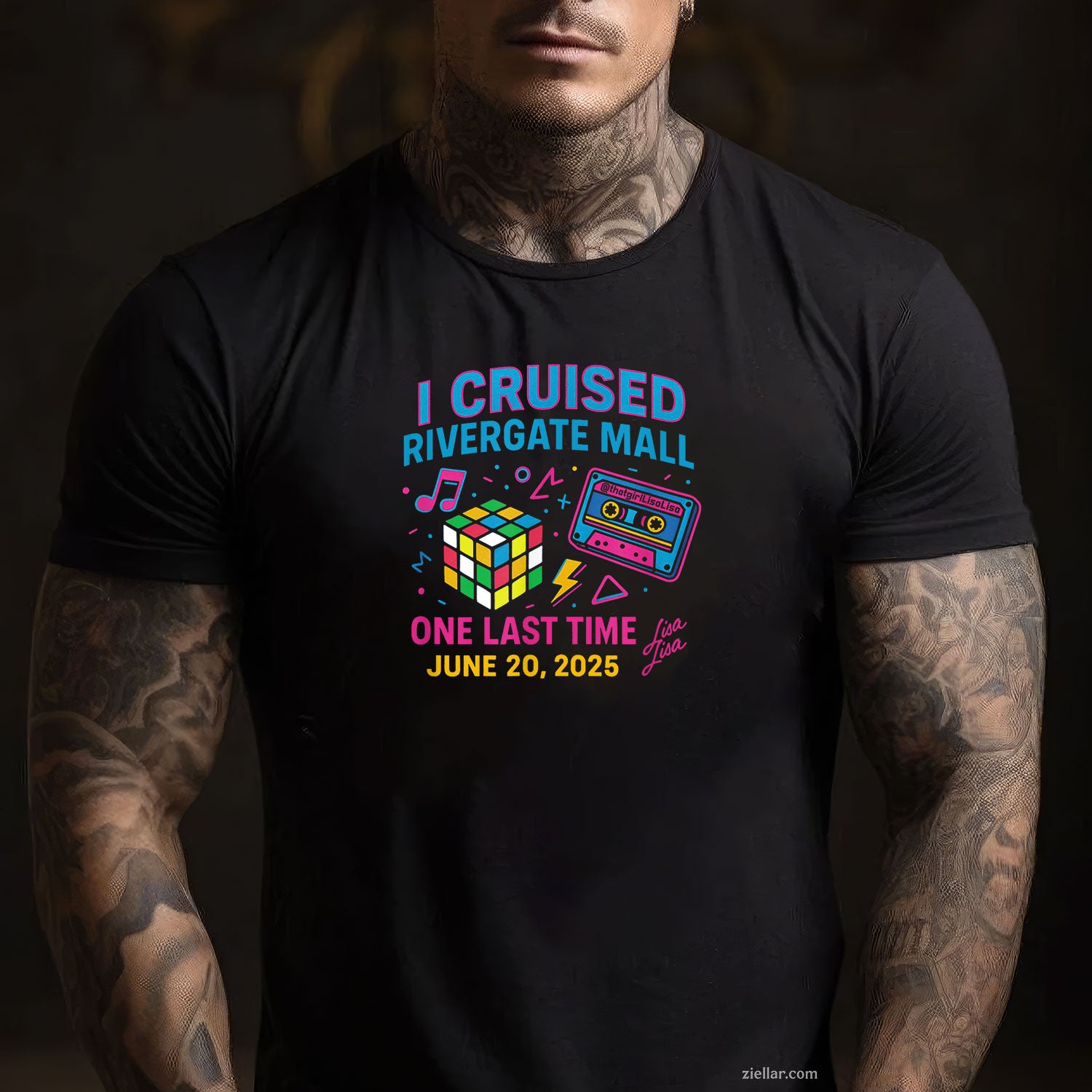 I Cruised The Mall One Last Time Rivergate 6_20_25 Lisa Lisa Tee and T-Shirt, Rivergate Nostalgic Mall Cruise T-Shirt for Adults