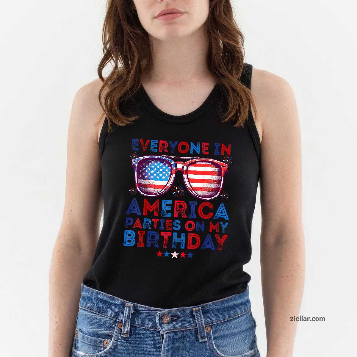 Funny 4th Of July Birthday Independence Day Men Women Kids Tank Top Shirt