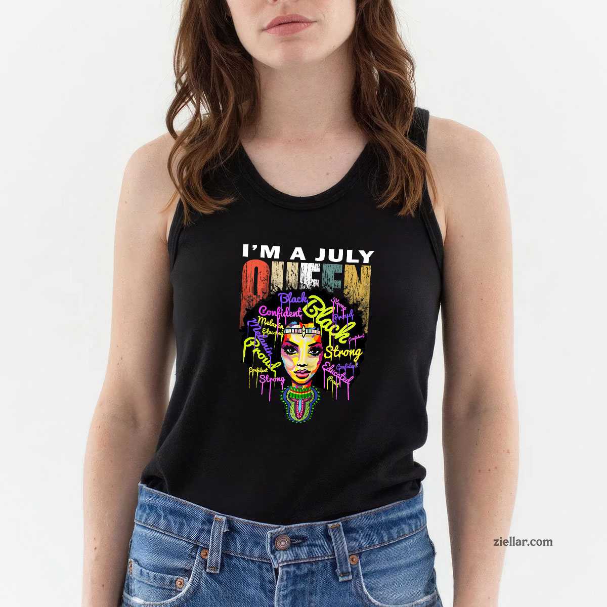 July Birthday Shirts for Women - Queens Were Born in Tank Top Shirt