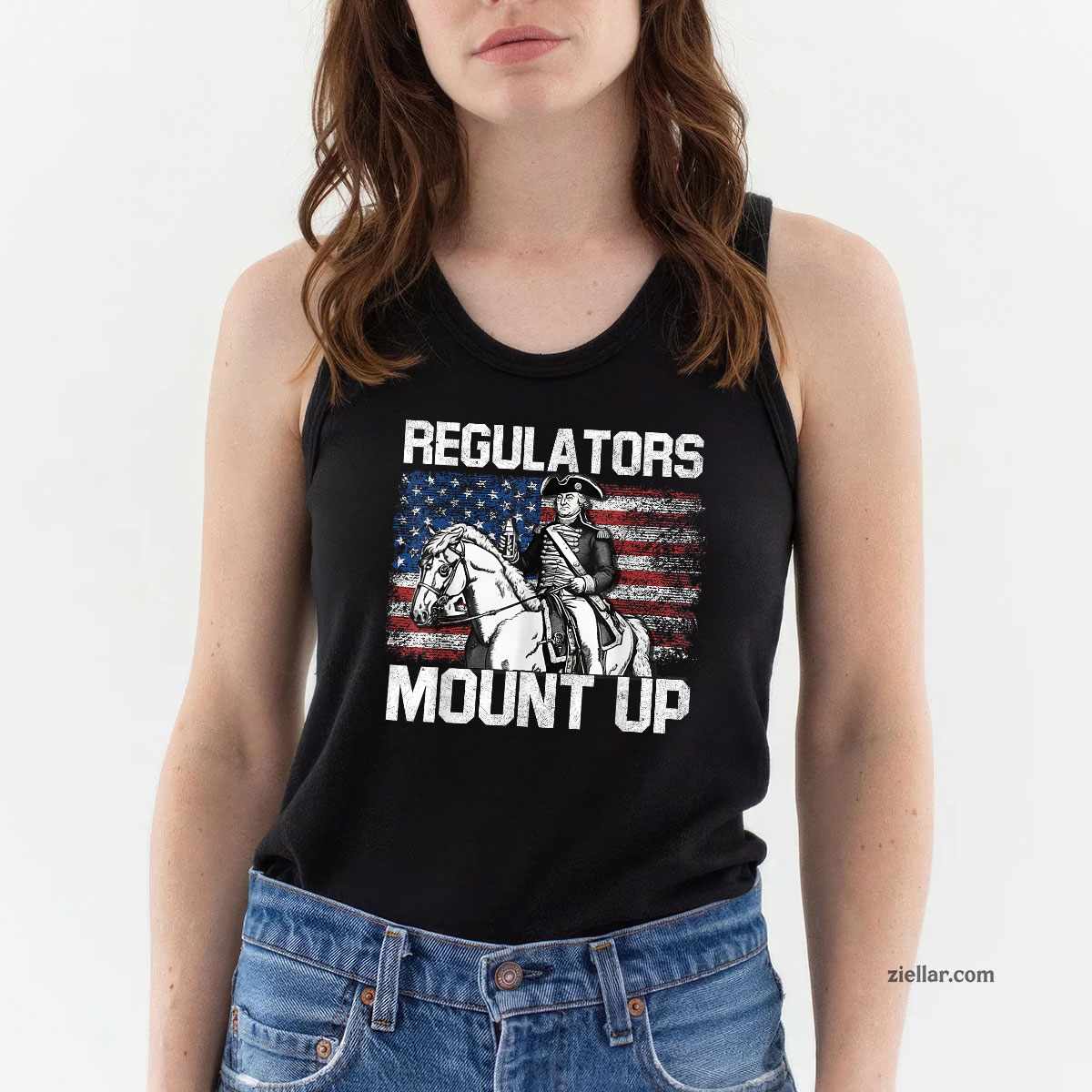 Funny Tank Top Shirt Tee for Men Women Unisex Patriotic USA Independence Day Design