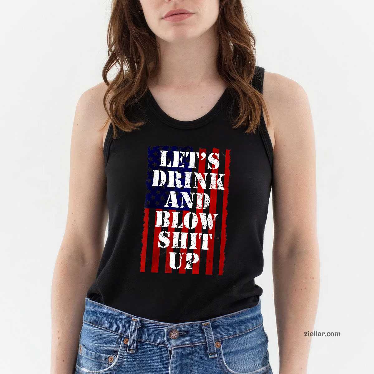 Funny Fireworks Shirts For Men Women Day Drinking 4th July Tank Top Shirt Tee