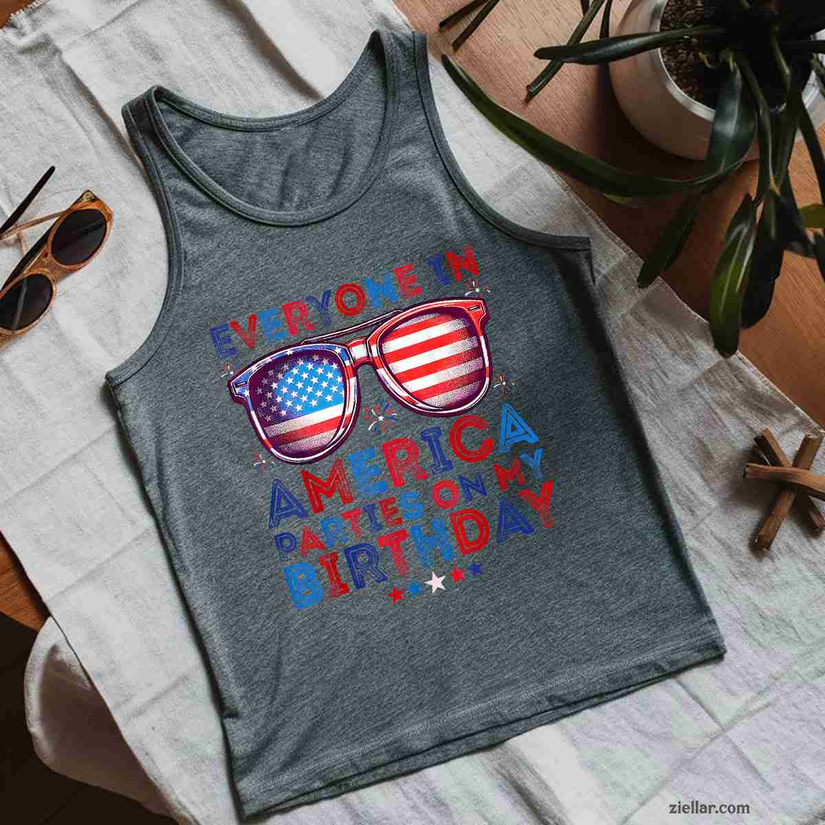 Funny 4th Of July Birthday Independence Day Men Women Kids Tank Top Shirt