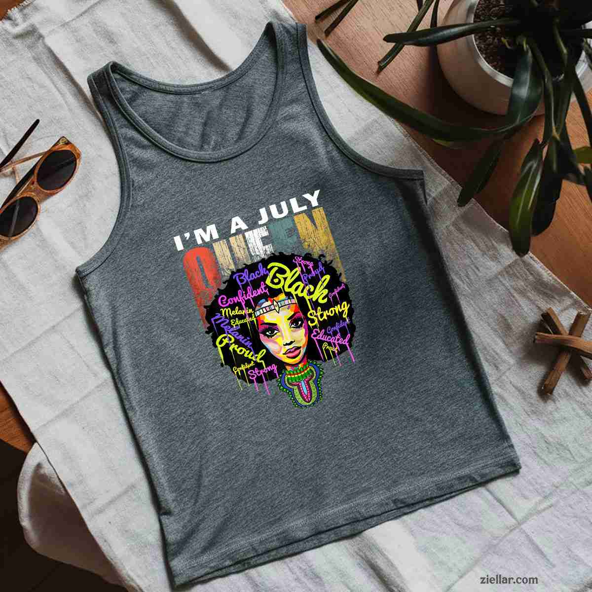 July Birthday Shirts for Women - Queens Were Born in Tank Top Shirt