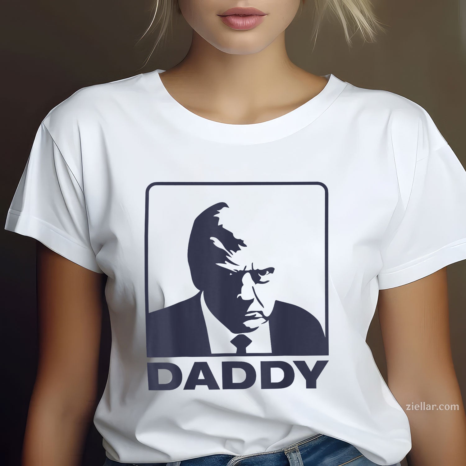 Daddy Trump Tee and T-Shirt, Political Satire T-Shirt for Adults