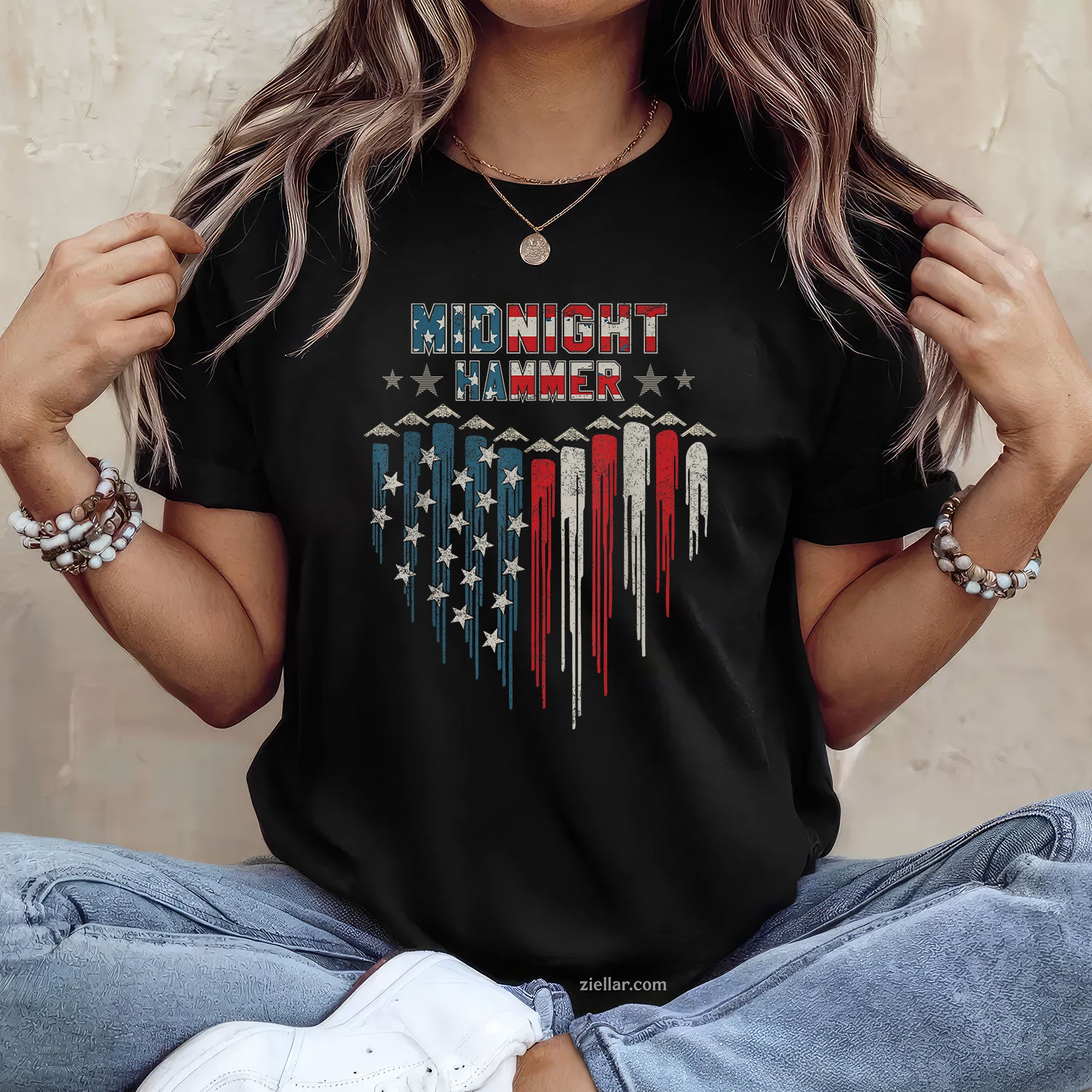 Operation Midnight Hammer Tee and T-Shirt, Military Jet Tactical Midnight Hammer T-Shirt for Adults Limited Edition