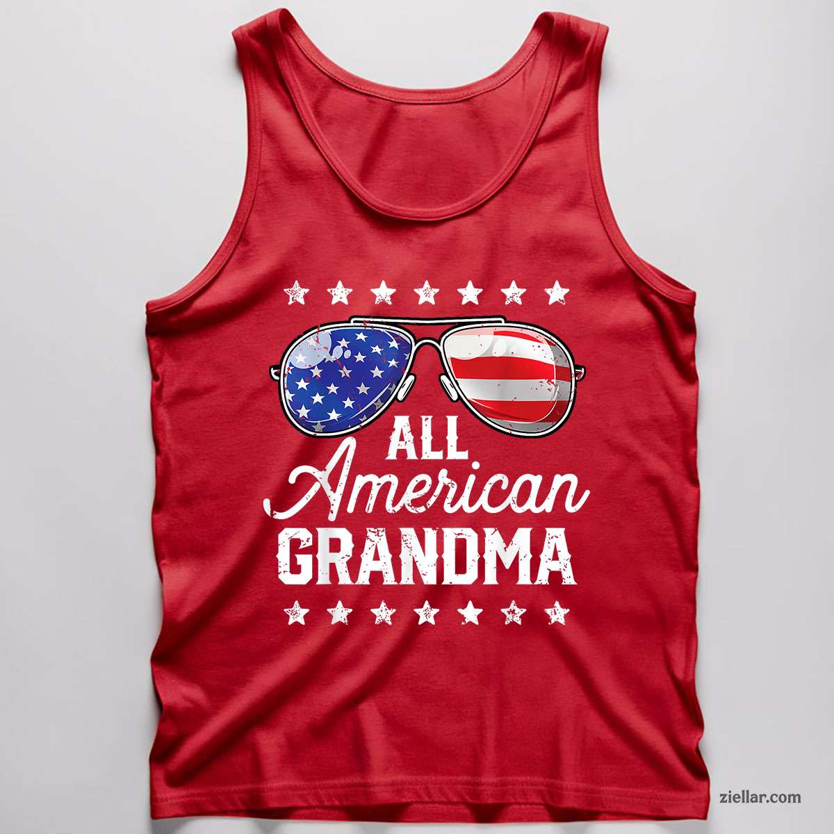 All American Grandma 4th of July Family Matching Sunglasses Tank Top Shirt Limited Edition