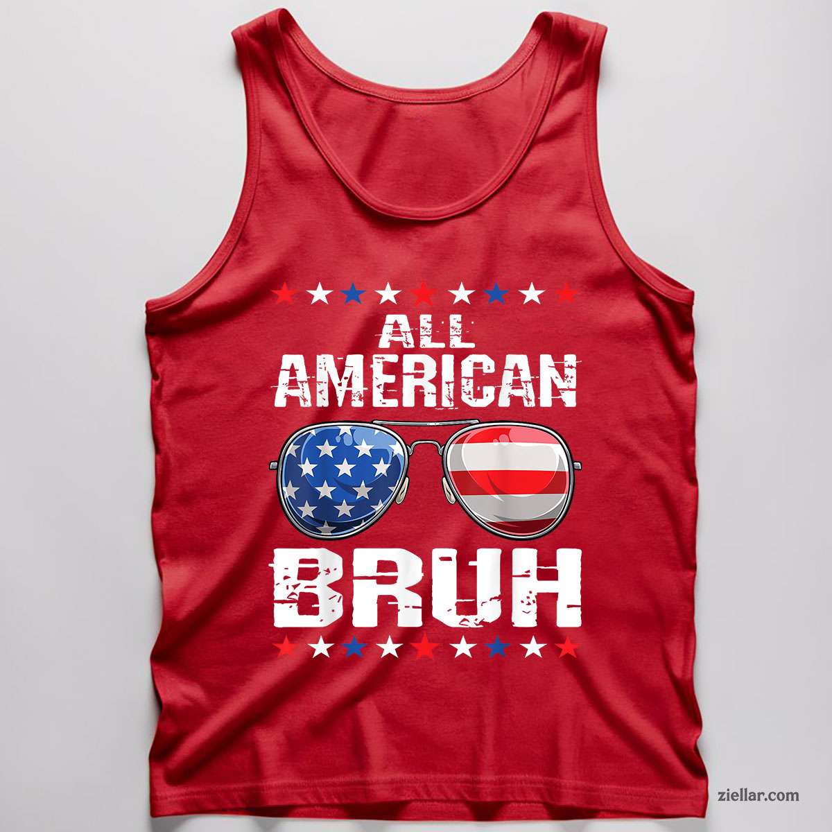 All American Bruh 4th Of July Patriotic USA s Tank Top Shirt Tee for Men Women Unisex