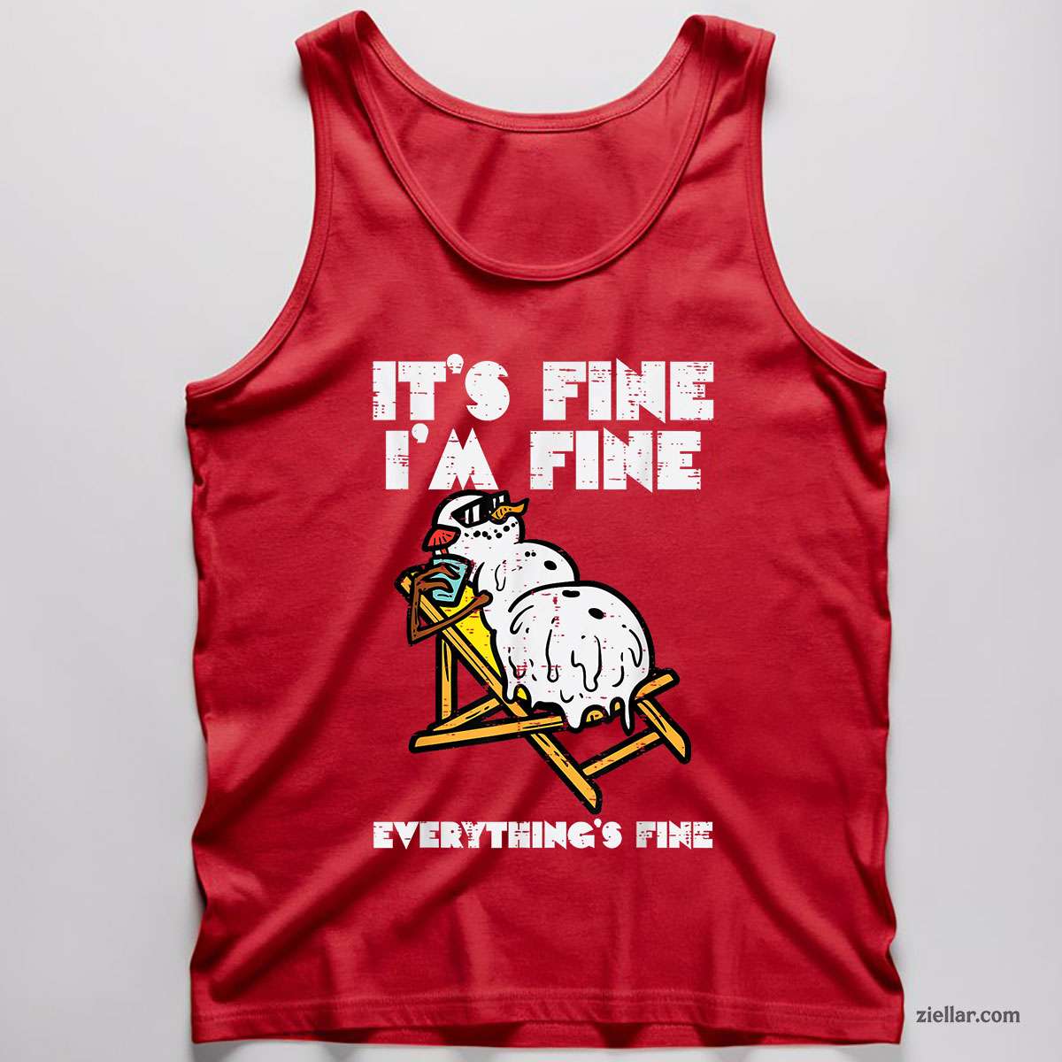Christmas In July Snowman Melting Fine Funny Men Women Tank Top Shirt Funny Christmas in July Tee and Tank Top Shirt for Men Women Adults