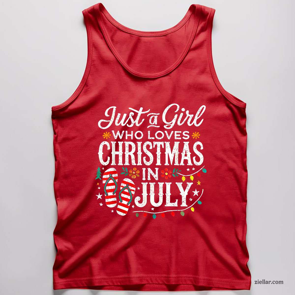 Christmas In July Shirt Funny Summer Beach Vacation Tank Top Shirt Funny Christmas in July Tee and Tank Top Shirt for Men Women Adults