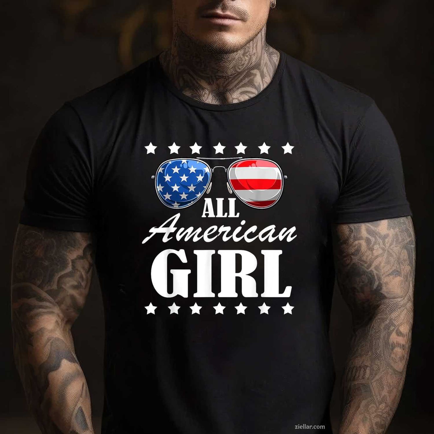 4th July America Independence Day Patriot USA Womens & T-Shirt Tee
