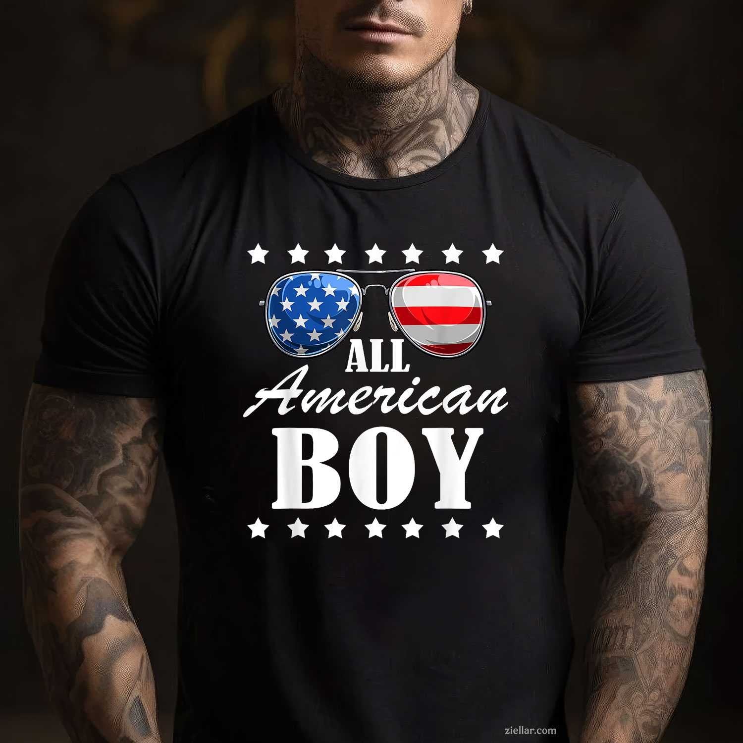 4th July America Independence Day Patriot USA Mens & T-Shirt Tee