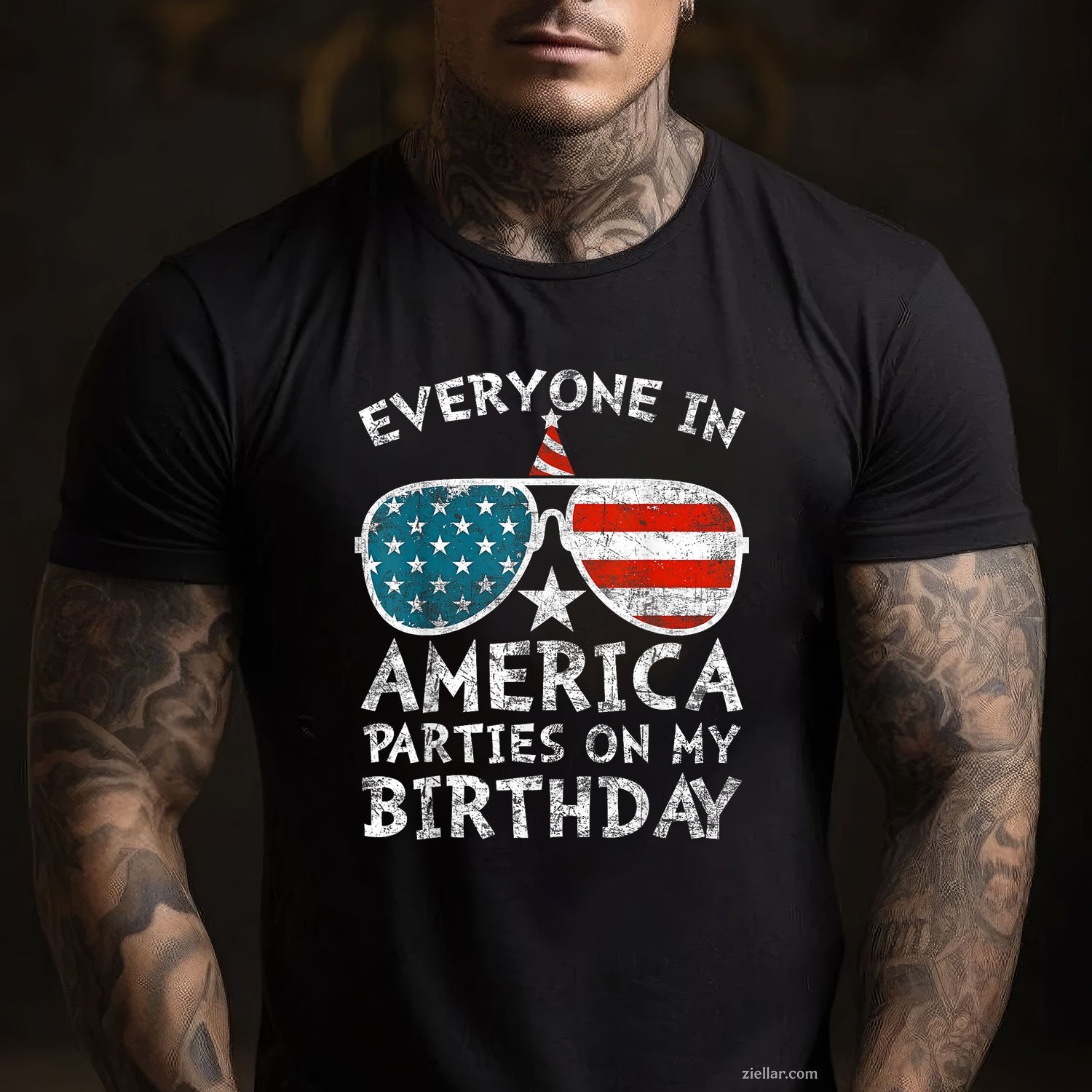 4th of July Birthday Party Boy Girl Fourth TShirt Patriotic