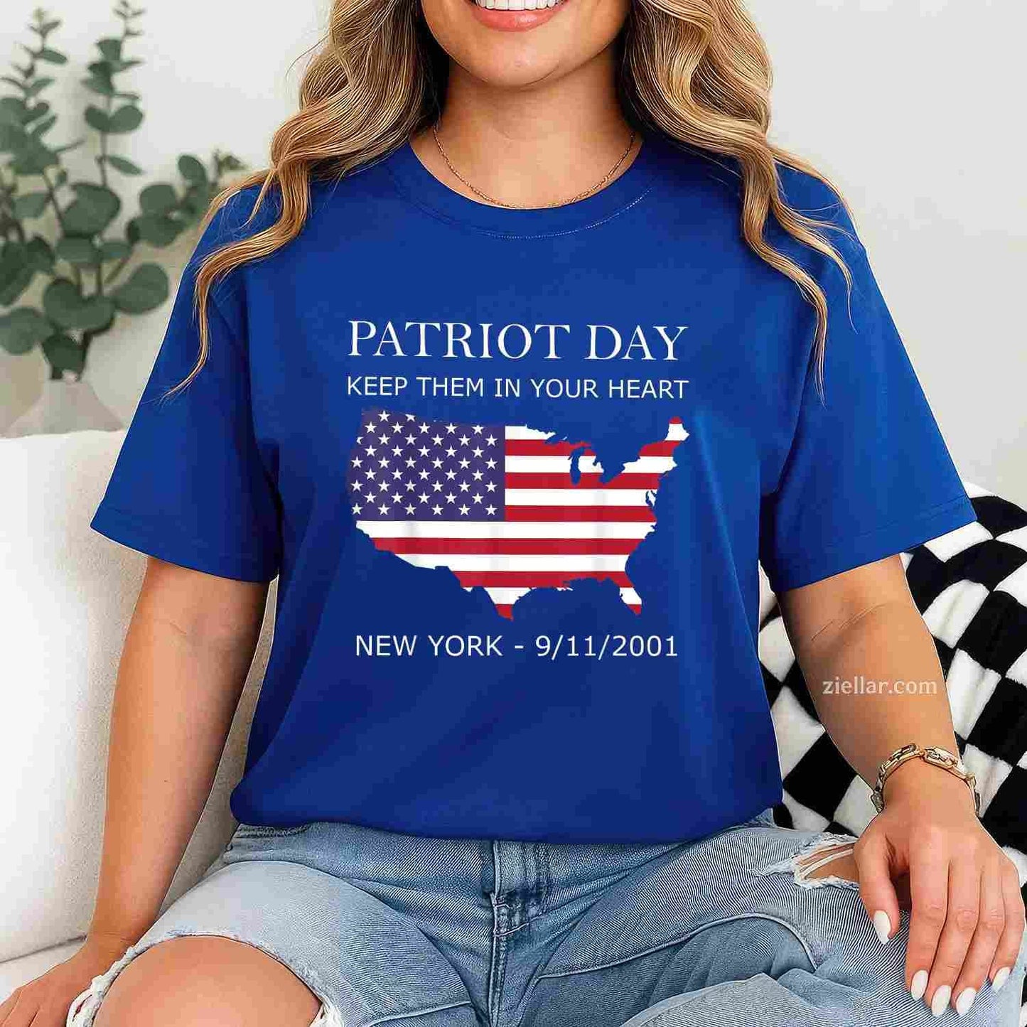9_11_2001 Memorial Quote USA Flag Patriots Day T-Shirt Tee for Men Women Adults Unisex