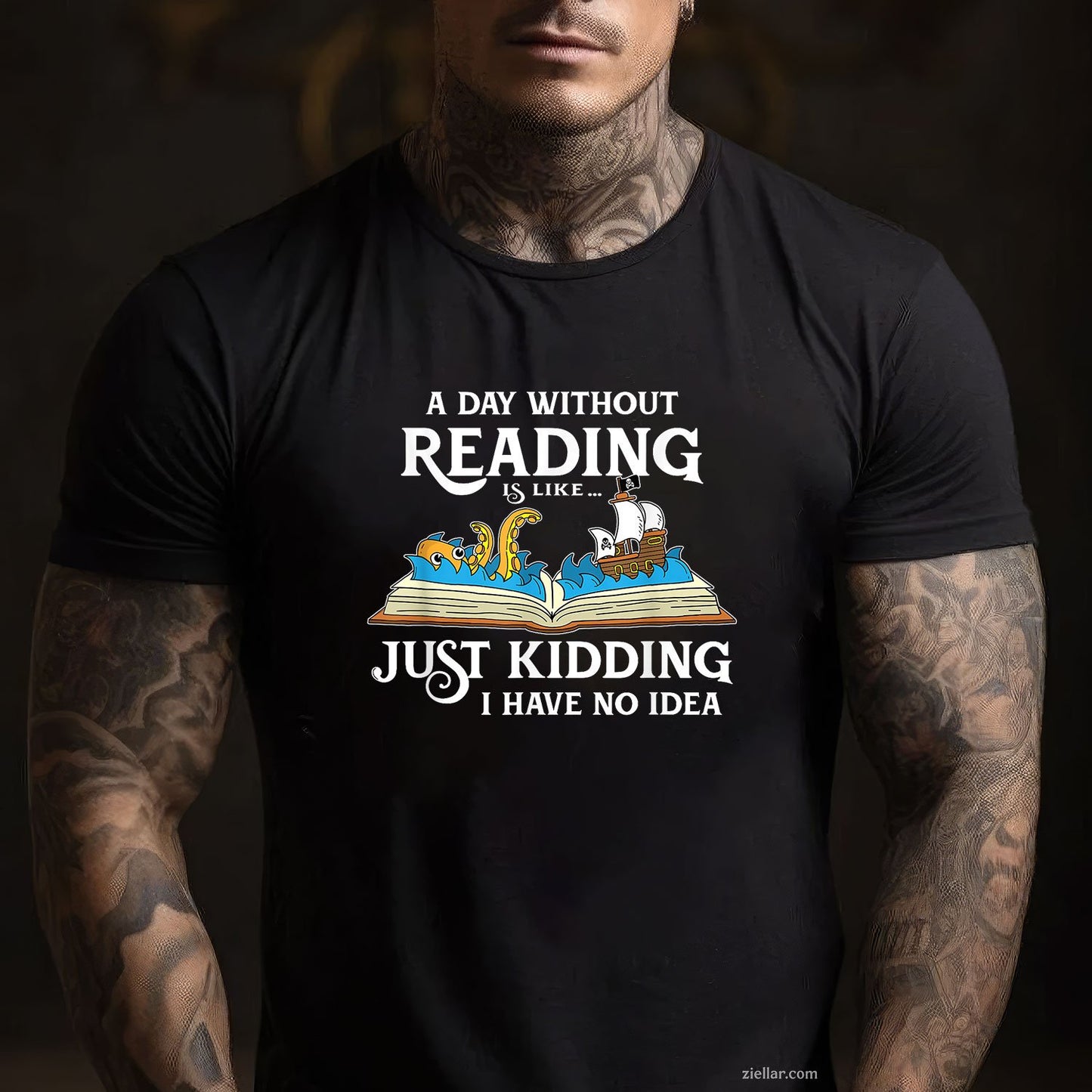 A Day Without Reading is like - Book Lover Gift & Reading T-Shirt