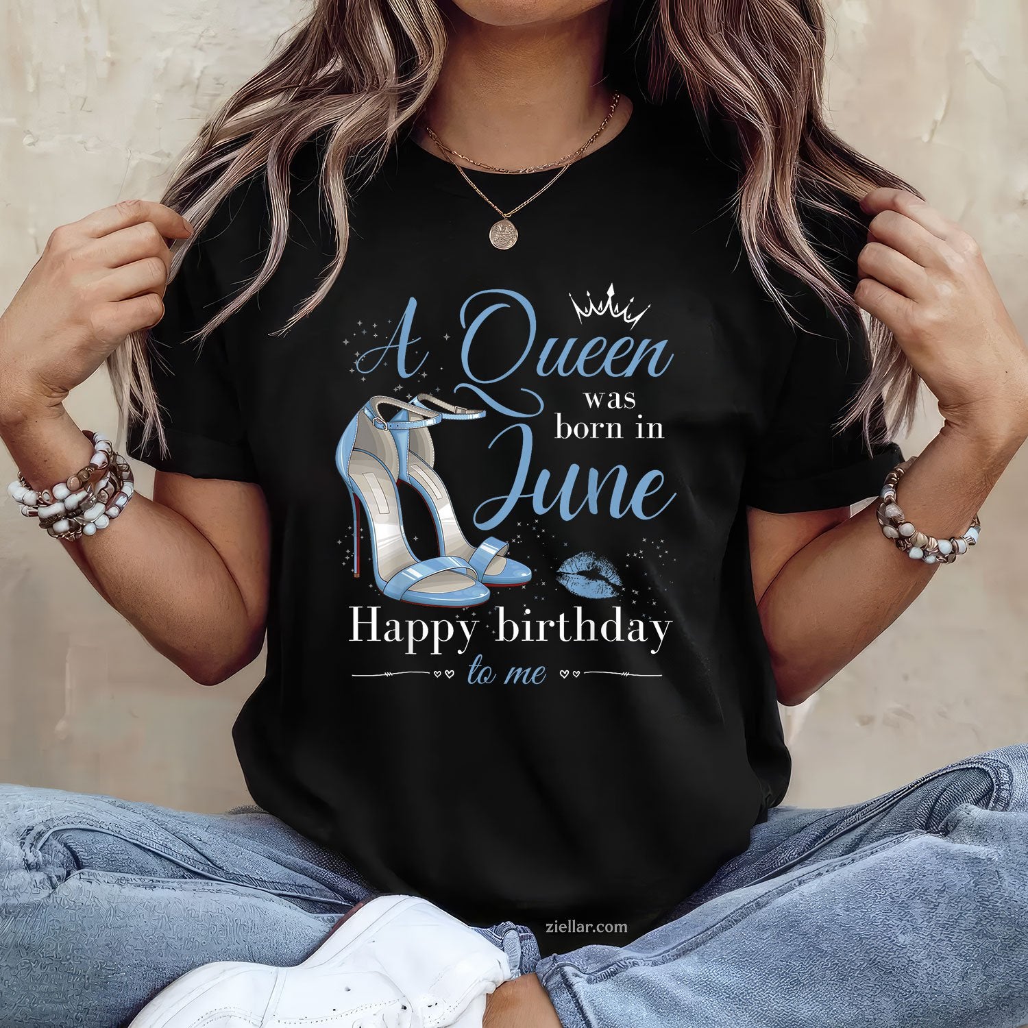 A Queen Was Born In June Women Ladies