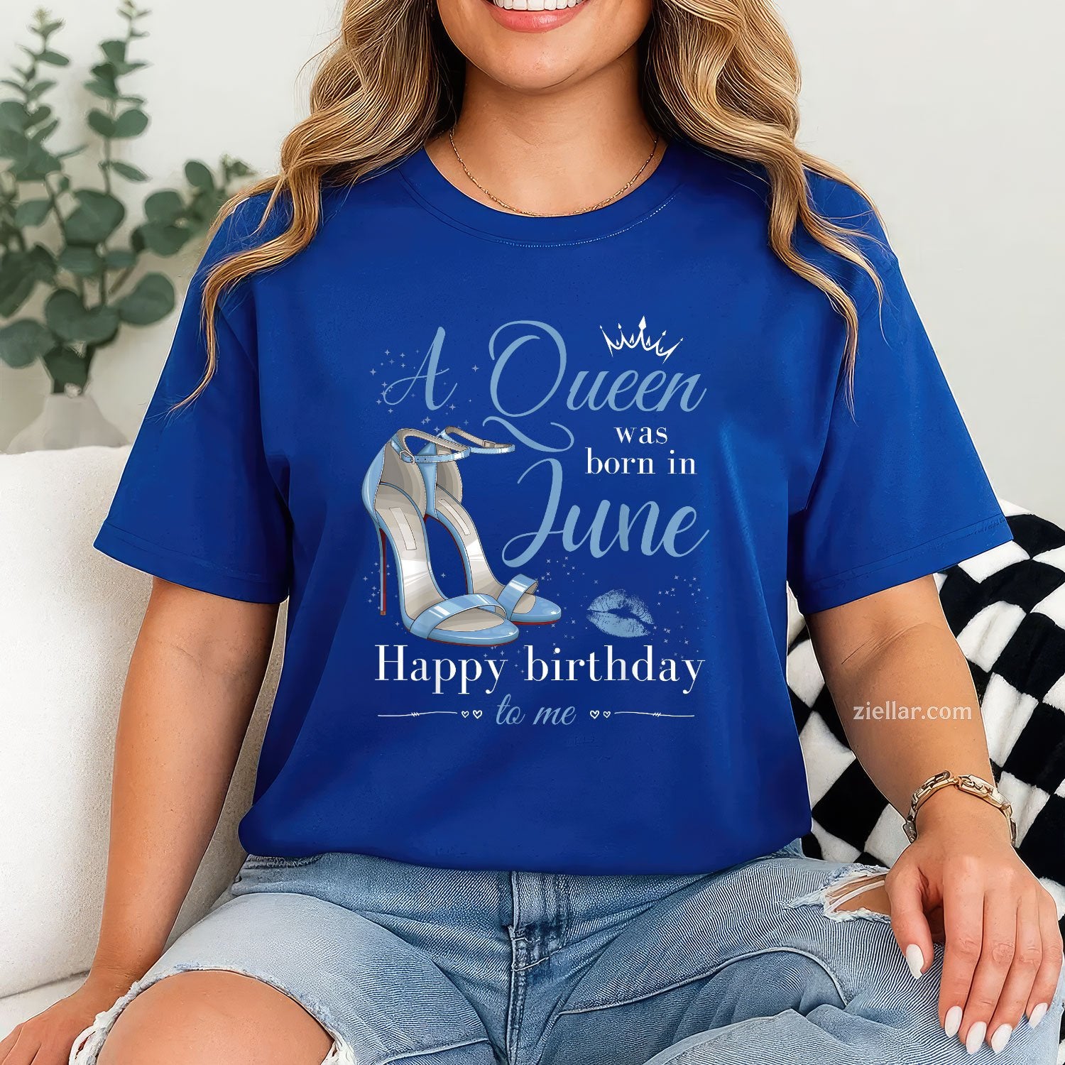 A Queen Was Born In June Women Ladies