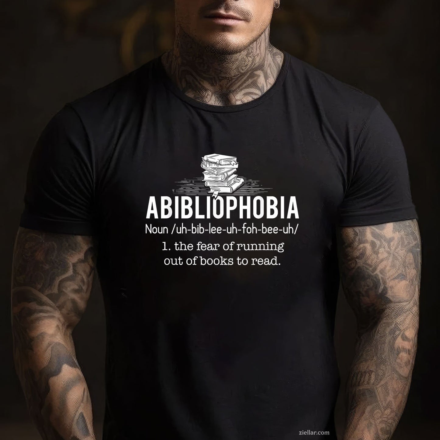 Abibliophobia - Funny Reading Bookworm Reader Gift T-Shirt